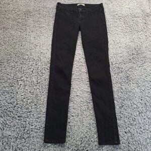 Hollister 5L 27x33 Super Skinny Black Jeans